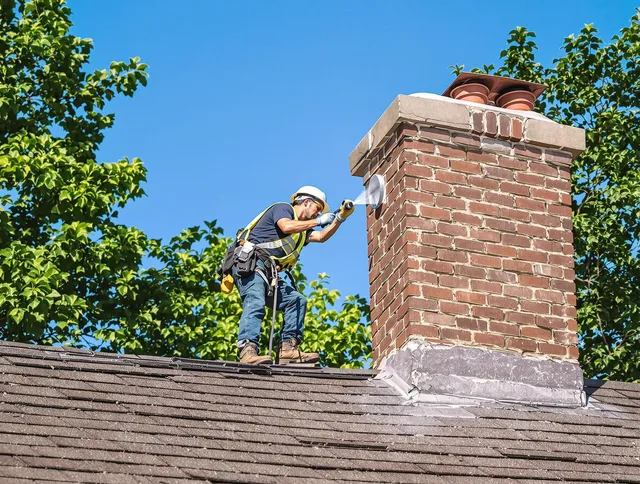 Poinciana Chimney Sweep performing an inspection with advanced tools in Poinciana, FL