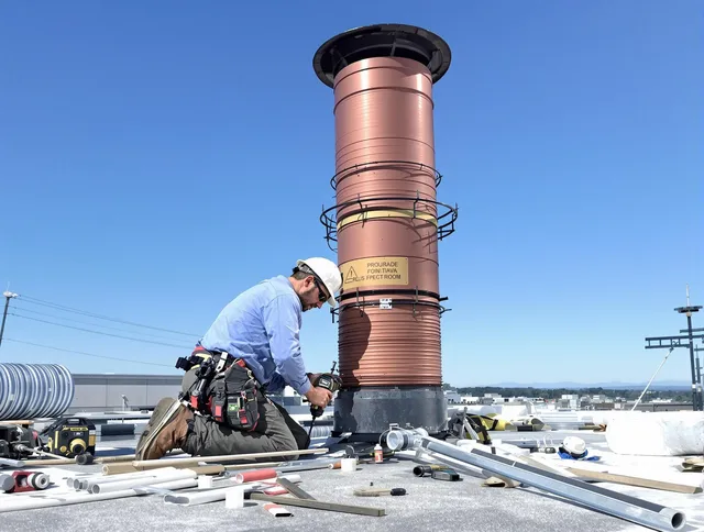 Installed chimney liner by Poinciana Chimney Sweep in Poinciana, FL