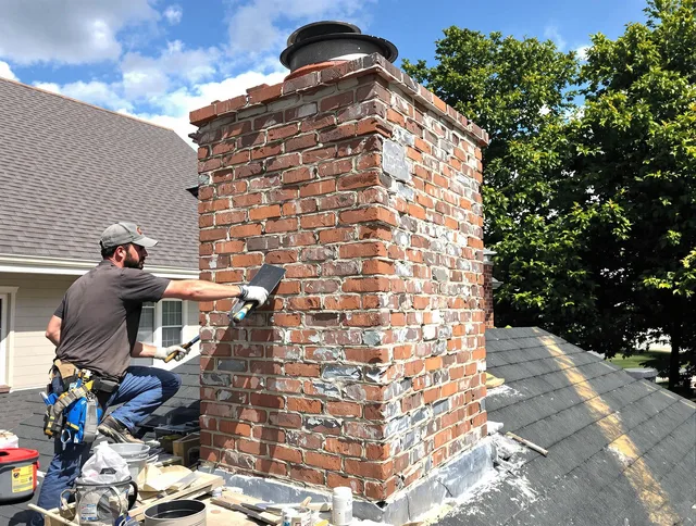Completed chimney rebuild by Poinciana Chimney Sweep in Poinciana, FL