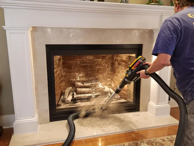 Fireplace cleaning performed by Poinciana Chimney Sweep in Poinciana, FL